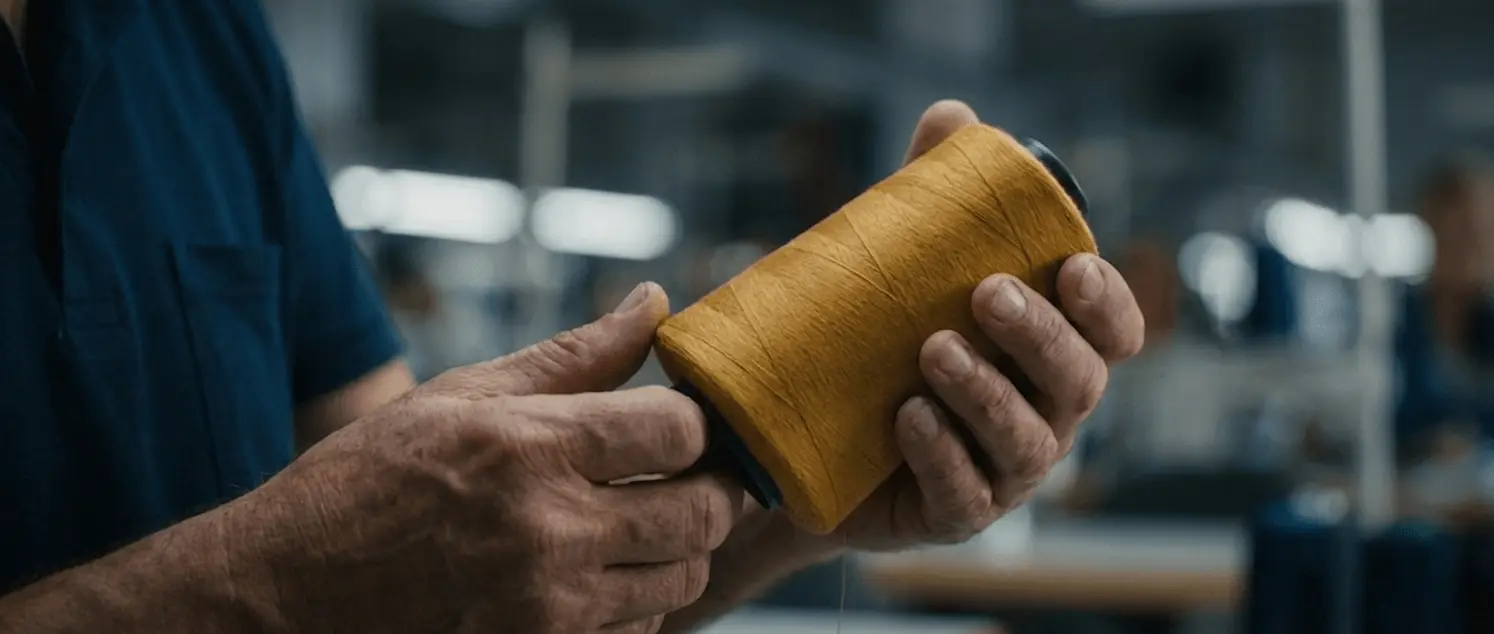 Colorful thread spools